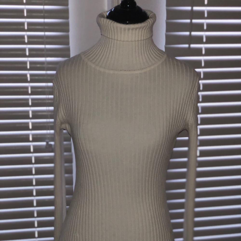 Off White Turtleneck.